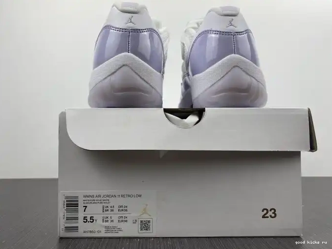 80% Off Sale Jordan WMNS Low AH7860-101 Pure 11 Violet Air 0610